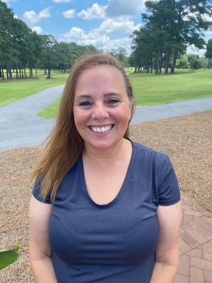 Michelle Buscemi on Darlington Country Club Golf Course Portrait of woman named Michelle Buscemi at the Darlington Country Club golf course.