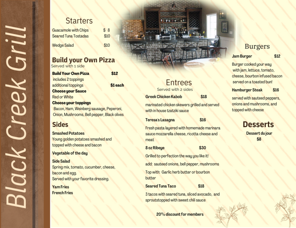 menus-darlington-country-club